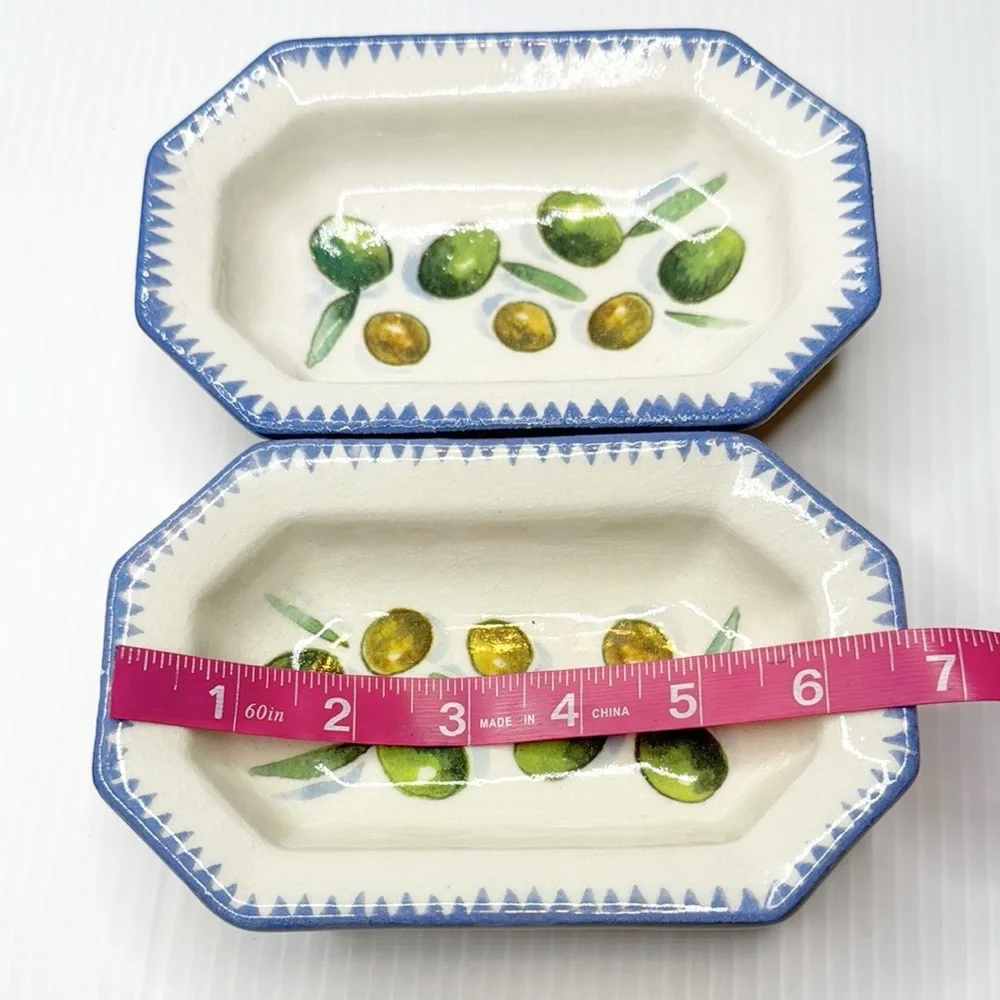 Two - Williams Sonoma Sardinia Olive Dishes